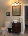Upstairs full bathroom with shower